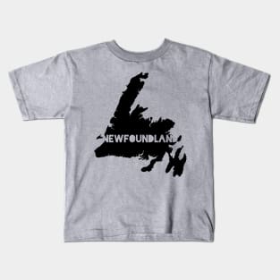 Newfoundland Map || Newfoundland and Labrador || Gifts || Souvenirs || Clothing Kids T-Shirt